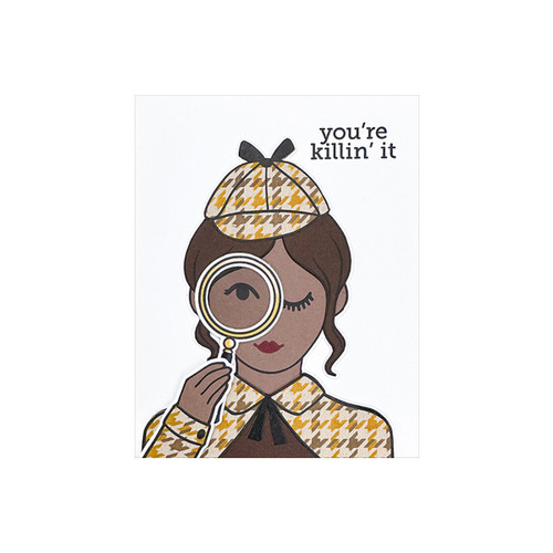 Hero Arts Case Closed Clear Stamps 4"X6"-Miss Detective - 5A0031TH-1H3GY Hero Arts Case Closed Clear Stamps 4"X6"-Miss Detective - 5A0031TH-1H3GY