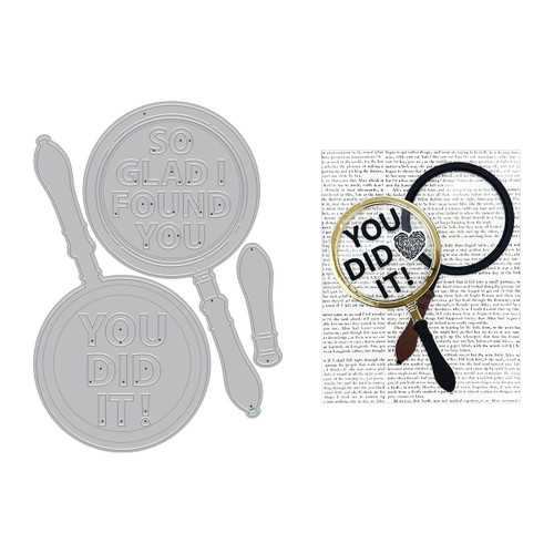 Hero Arts Case Closed Die Set-Magnifying Glass - 5A0031V2-1H3H0 Hero Arts Case Closed Die Set-Magnifying Glass - 5A0031V2-1H3H0