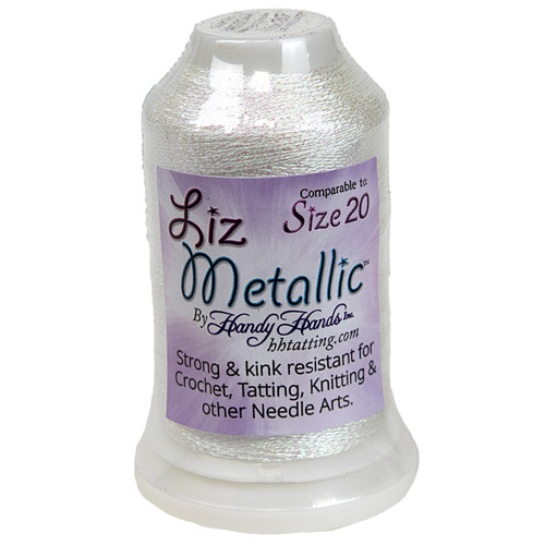 Handy Hands Liz Metallic Size 20 Thread-Iridescent Snow - HM20-1H3MM - 769826203445