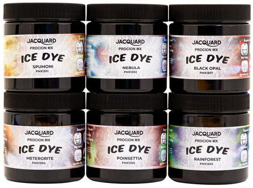 Jacquard Procion MX Ice Dye 2oz Set 6/Pkg-Assorted Colors - 5A0031ZP-1H3M9 - 743772005421