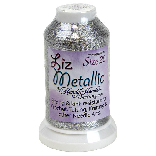 Handy Hands Liz Metallic Size 20 Thread-Silver - HM20-1H3Q3 - 769826203414