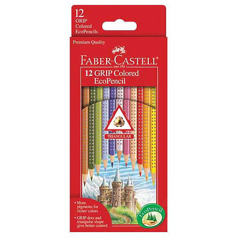 2 Pack - Faber-Castell Grip Colored EcoPencils-12/Pkg - 9121012 - 092633702734 2 Pack - Faber-Castell Grip Colored EcoPencils-12/Pkg - 9121012 - 092633702734
