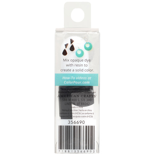 3 Pack - American Crafts Color Pour Resin Dyes .3oz-Opaque - Black - CPRDYE3-56690 3 Pack - American Crafts Color Pour Resin Dyes .3oz-Opaque - Black - CPRDYE3-56690