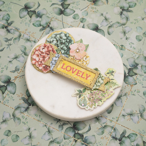 Willow & Sage Layered Chipboard Stickers 8/Pkg- - 73000018