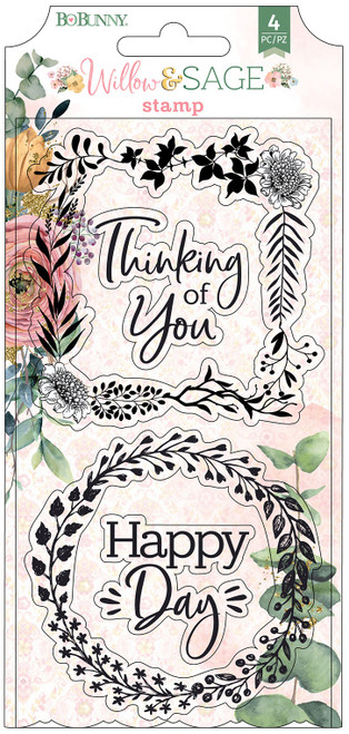 3 Pack - BoBunny Willow & Sage Clear Stamps- - 73000021 3 Pack - BoBunny Willow & Sage Clear Stamps- - 73000021