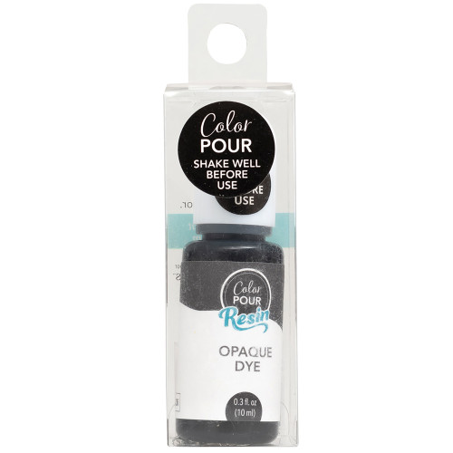 American Crafts Color Pour Resin Dyes .3oz-Opaque - Black - CPRDYE3-56690 - 718813566902