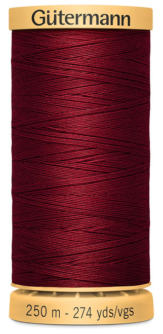 Gutermann Natural Cotton Thread 273yd-Rudy Red - 251C-4780 - 077780011885