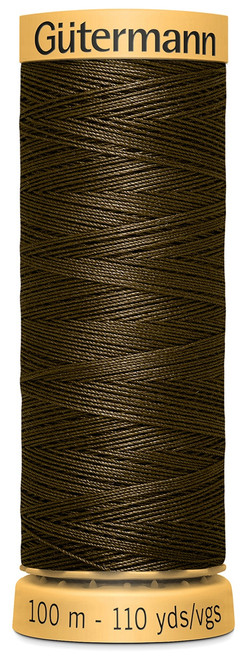 Gutermann Natural Cotton Thread 110yd-Dark Brown - 103C-2960 - 077780010307