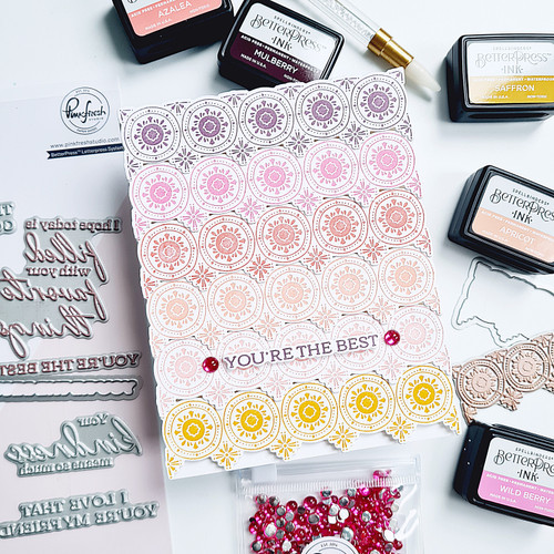 Pinkfresh Studio Press Plate-Medallion Border - PF215923