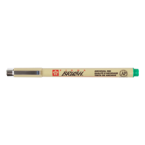 3 Pack - Sakura Pigma Brush Pen-Green - 5A002Z2C-1H0H2 - 084511352100