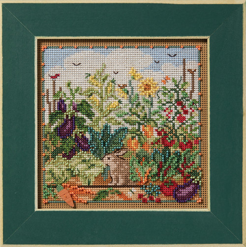 Mill Hill Counted Cross Stitch Kit 5.21"X5.21"-Bunny Garden - 5A0031X4-1H3K9 - 098063875918