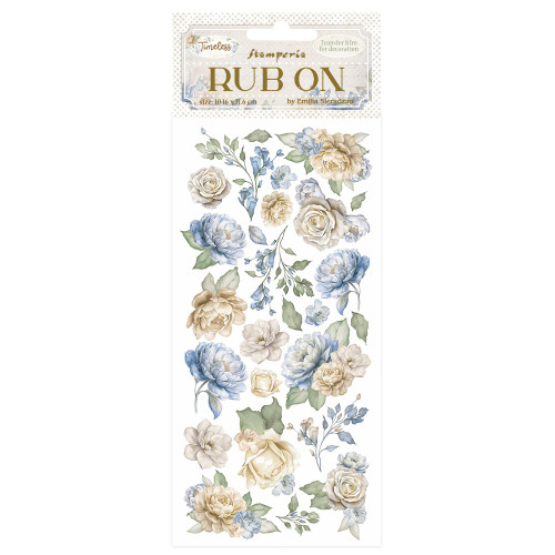 Stamperia Rub-On 4"X8.5"-Timeless Flowers - 5A0031C6-1H2Z5 - 5993110043416
