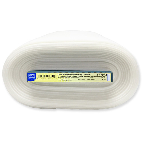 Pellon Flex-Foam 2-Sided Fusible Stabilizer-White 20"X10yd - FF79F2 - 075269933703