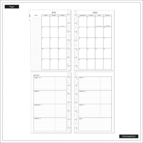 Happy Planner 12-Month Mini Disc Bound Planner-Everyday Coquette; July '25 - June '26 - 5A00325P-1H3TL Happy Planner 12-Month Mini Disc Bound Planner-Everyday Coquette; July '25 - June '26 - 5A00325P-1H3TL