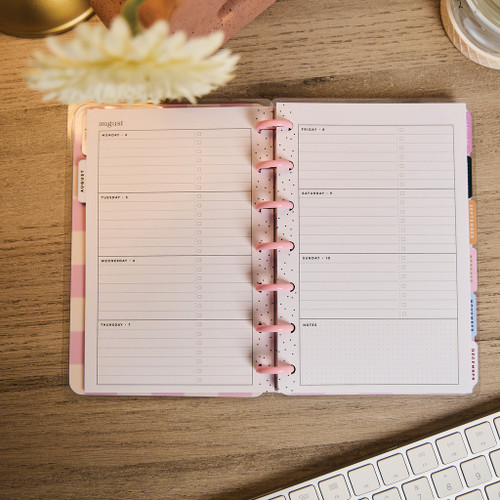 Happy Planner 12-Month Mini Disc Bound Planner-Everyday Coquette; July '25 - June '26 - 5A00325P-1H3TL Happy Planner 12-Month Mini Disc Bound Planner-Everyday Coquette; July '25 - June '26 - 5A00325P-1H3TL