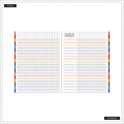 Happy Planner Big Fill Paper-Teachers Are Heroes - 5A00325S-1H3TR