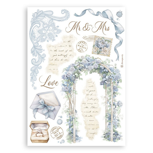 Stamperia A5 Washi Pad 8/Pkg-Timeless - 5A0031CQ-1H2ZN