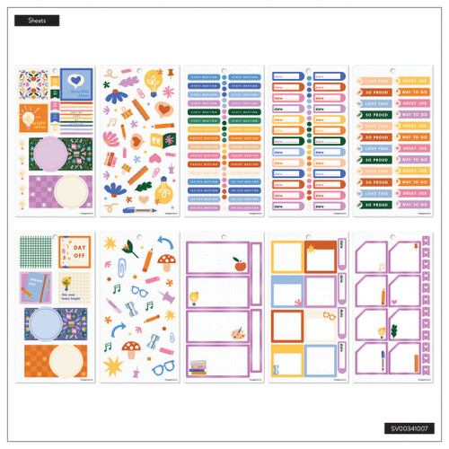Happy Planner Big Sticker Value Pack 30/Sheets-Heart Work - 5A00325K-1H3V6 Happy Planner Big Sticker Value Pack 30/Sheets-Heart Work - 5A00325K-1H3V6