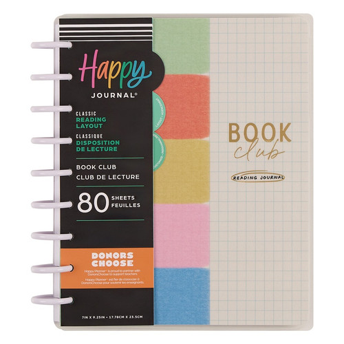 Happy Planner Classic Disc Bound Journal-Book Club Reading - 5A00325T-1H3VB - 673807704695