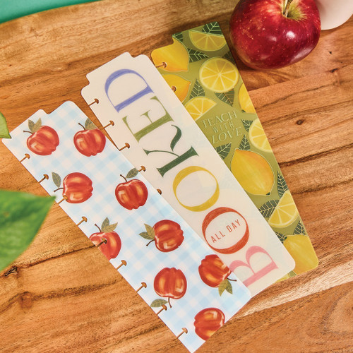 3 Pack - Happy Planner Classic Snap-In Bookmarks 3/Pkg-Fruit Stand - 5A00325H-1H3V2 3 Pack - Happy Planner Classic Snap-In Bookmarks 3/Pkg-Fruit Stand - 5A00325H-1H3V2