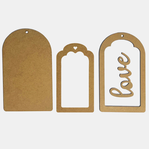 Stamperia Crafty Shapes-Timeless Tag - 5A0031CJ-1H2ZS