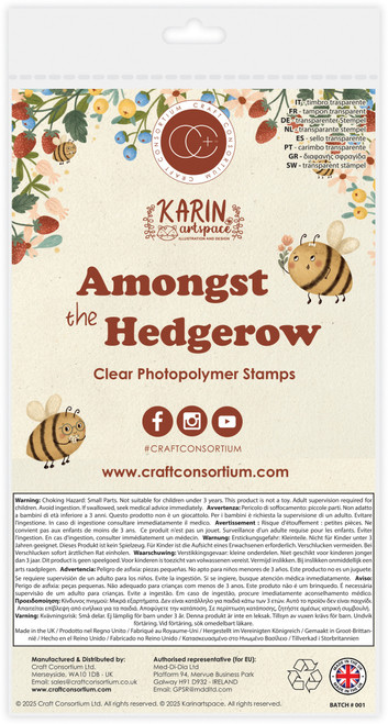 Craft Consortium Photopolymer Clear Stamp Set-Bunny 5A003223-1H3Q7