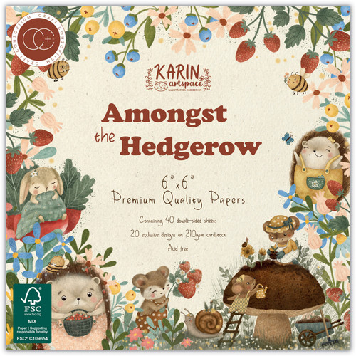 Craft Consortium Double-Sided Paper Pad 6"X6" 40/Pkg-Amongst The Hedgerow 5A003222-1H3Q9 - 5060921932847