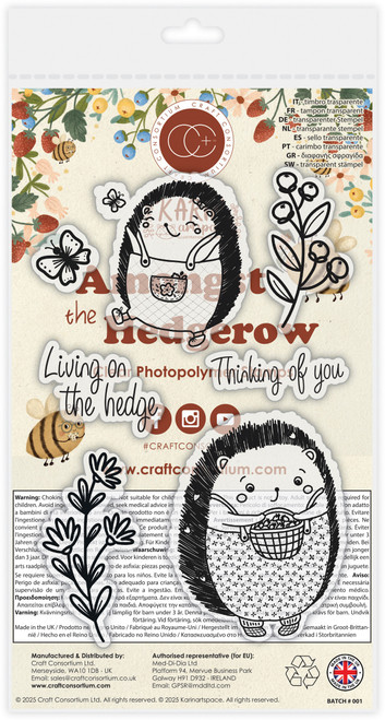 Craft Consortium Photopolymer Clear Stamp Set-Hedge 5A00321Z-1H3QC