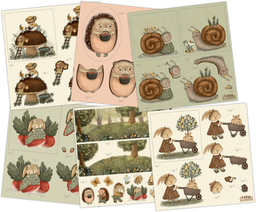 Craft Consortium 3D Decoupage 8"X8" Pad 18/Pkg-Amongst The Hedgerow - 5A003225-1H3QF Craft Consortium 3D Decoupage 8"X8" Pad 18/Pkg-Amongst The Hedgerow - 5A003225-1H3QF