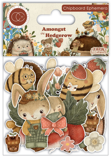 3 Pack - Craft Consortium Chipboard Ephemera-Amongst The Hedgerow - 5A003224-1H3Q8 - 5060921932861