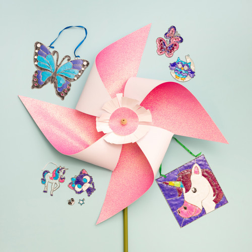 12 Pack - American Crafts Poster Shop Posterboard 22"X28"-Pink Glitter - 378318 12 Pack - American Crafts Poster Shop Posterboard 22"X28"-Pink Glitter - 378318