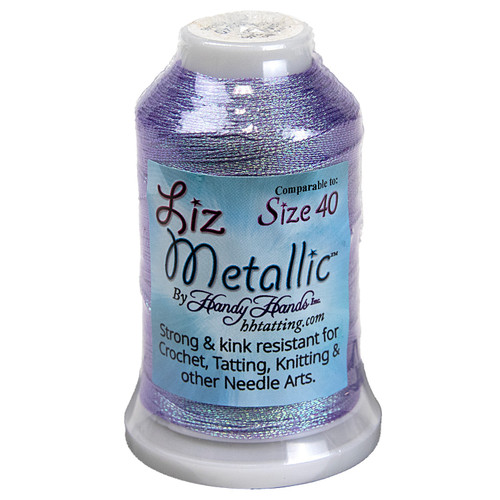 Handy Hands Liz Metallic Thread Cone Size 40-Icy Purple - 5A0031ZS-1H3MQ - 769826403463