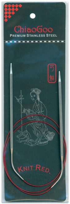 ChiaoGoo Red Circular Knitting Needles 32"-Size 9/5.5mm - 6032-9 - 0812208026948