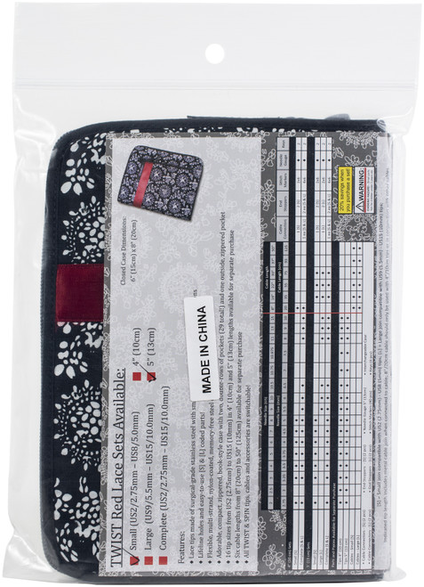 ChiaoGoo TWIST Red Lace Interchangeable 5" Tip Set-Small - 7500-S ChiaoGoo TWIST Red Lace Interchangeable 5" Tip Set-Small - 7500-S