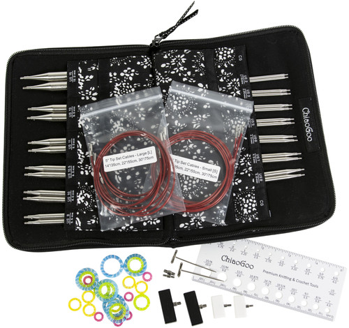 ChiaoGoo TWIST Red Lace Interchangeable 5" Tip Set-Complete - 7500-C