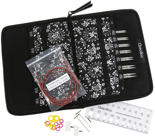 ChiaoGoo TWIST Red Lace Interchangeable 4" Tip Set-Small - 7400-S