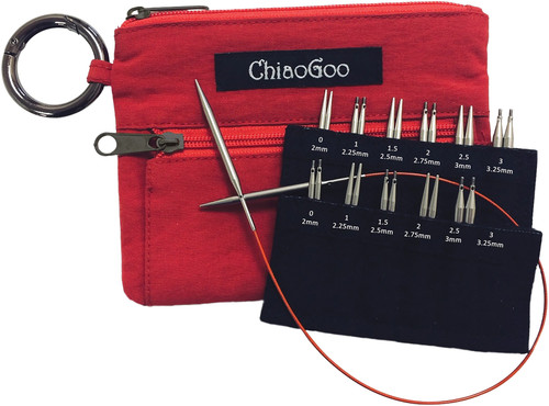 ChiaoGoo TWIST Shorties Set 2" & 3"-US 0-3 (2-3.25mm) - 7230-M ChiaoGoo TWIST Shorties Set 2" & 3"-US 0-3 (2-3.25mm) - 7230-M