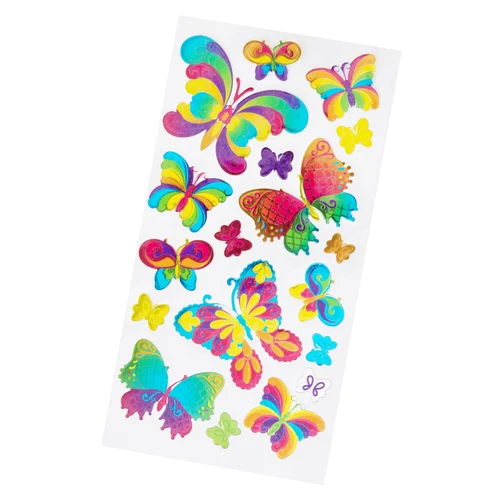 Sticko Themed Stickers-Stained Glass Butterfly - E5238121 - 015586792928