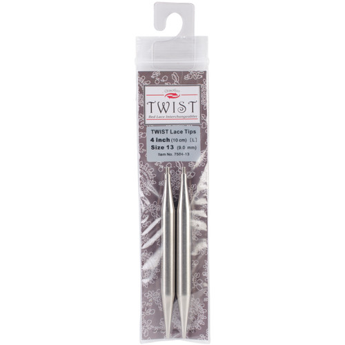 ChiaoGoo TWIST Red Lace Interchangeable Tips 4"-Size 13/9mm 7504C-13 - 0812208028560