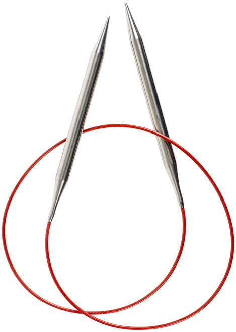ChiaoGoo Red Lace Stainless Circular Knitting Needles 32"-Size 11/8mm - 7032-11