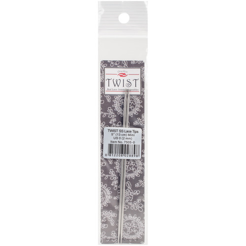 ChiaoGoo TWIST Red Lace Interchangeable Tips 5"-Size 0/2mm - 7505-0 - 812208028898