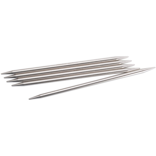 ChiaoGoo Double Point Stainless Knitting Needles 6" 5/Pkg-Size 2.5/3mm 6006-2-5 - 0812208026047
