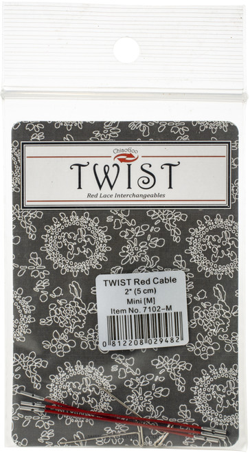 ChiaoGoo TWIST Mini Cable Medium Diameter 2"-Red - 7102-M - 812208029482