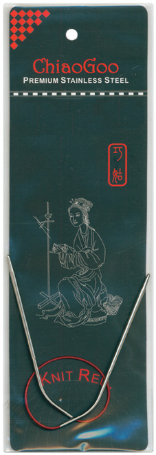 ChiaoGoo Red Circular Knitting Needles 12"-Size 7/4.5mm - 6012-7 - 812208026542 ChiaoGoo Red Circular Knitting Needles 12"-Size 7/4.5mm - 6012-7 - 812208026542