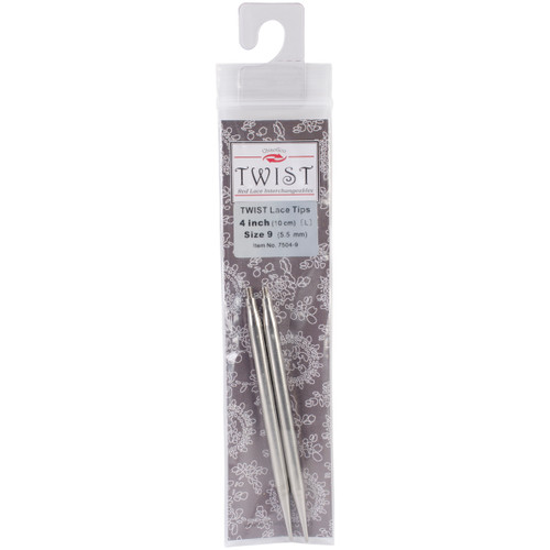 ChiaoGoo TWIST Red Lace Interchangeable Tips 4"-Size 9/5.5mm 7504C-9 - 0812208028508