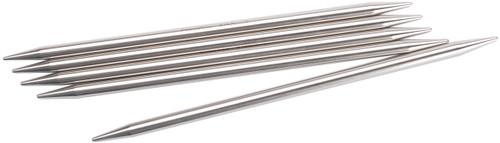 ChiaoGoo Double Point Stainless Knitting Needles 6" 5/Pkg-Size 9/5.5mm 6006-9 - 0812208026115