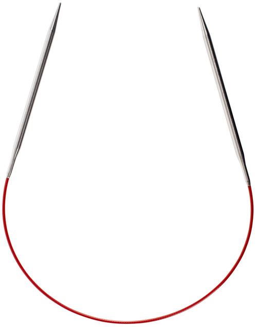ChiaoGoo Red Lace Stainless Circular Knitting Needles 16"-Size 6/4mm - 7016-6