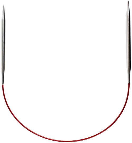 ChiaoGoo Red Lace Stainless Circular Knitting Needles 16"-Size 8/5mm - 7016-8