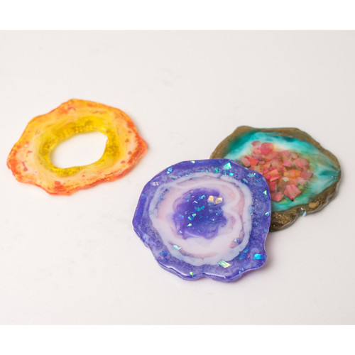 American Crafts Color Pour Resin Dyes .3oz 4/Pkg-Translucent - Metallic - CPRDYE2-59678