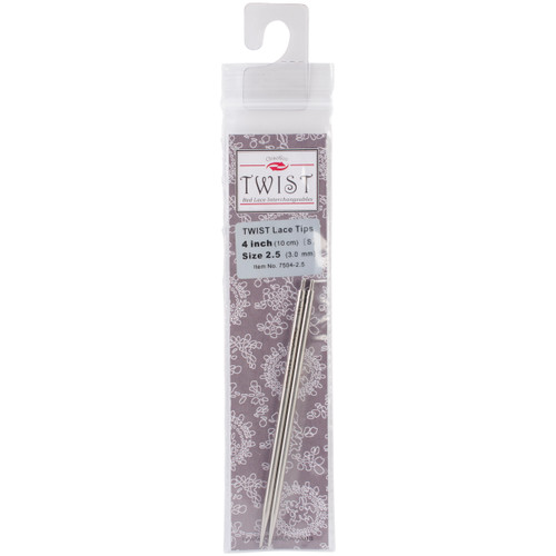 ChiaoGoo TWIST Red Lace Interchangeable Tips 4"-Size 2.5/3mm 7504C-25 - 812208028430